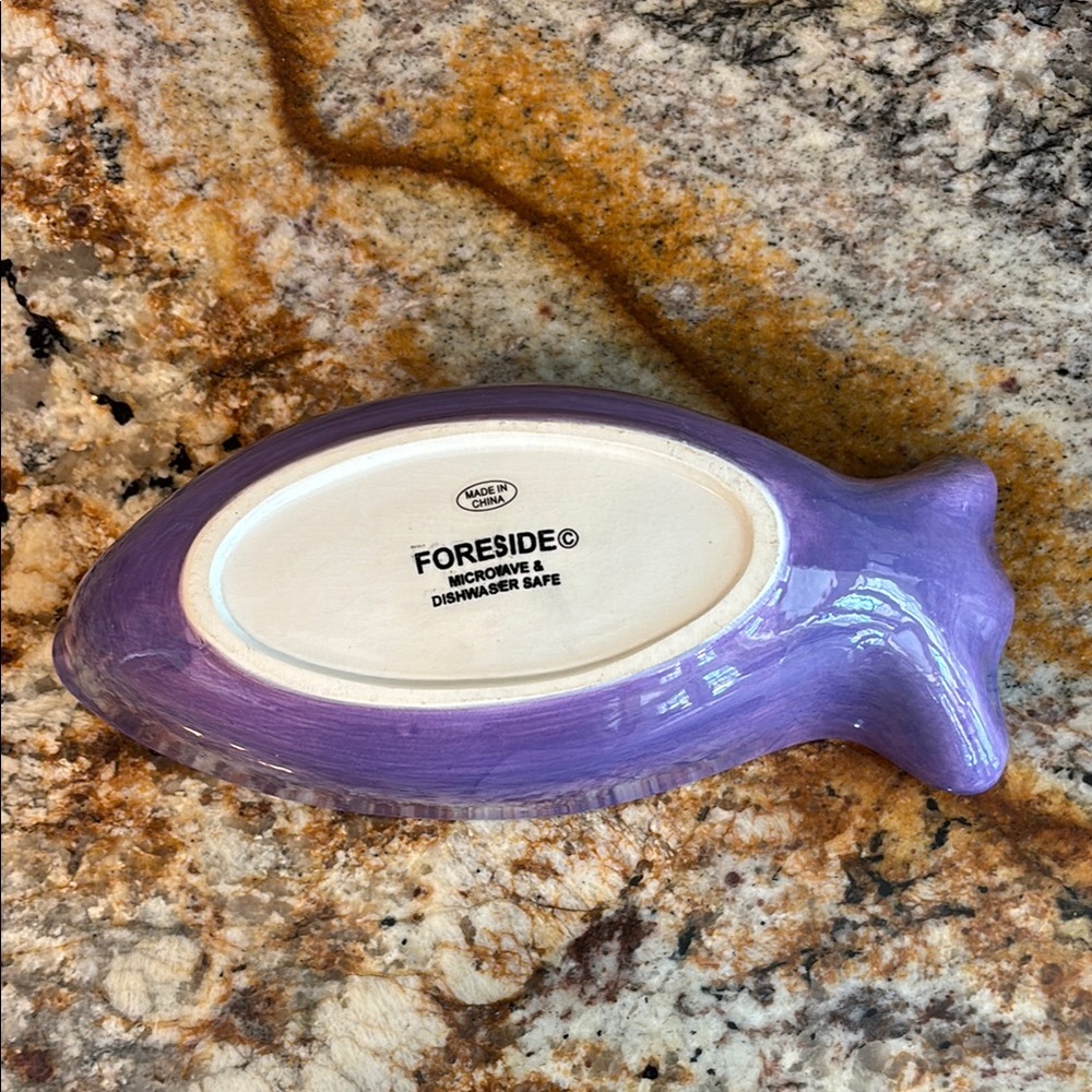 FORESIDE Ceramic Fish Dish - Picture 3 of 8